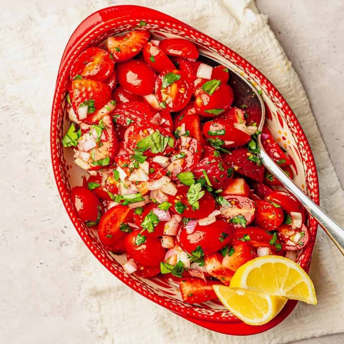 Strawberry Tomato Summer Salad