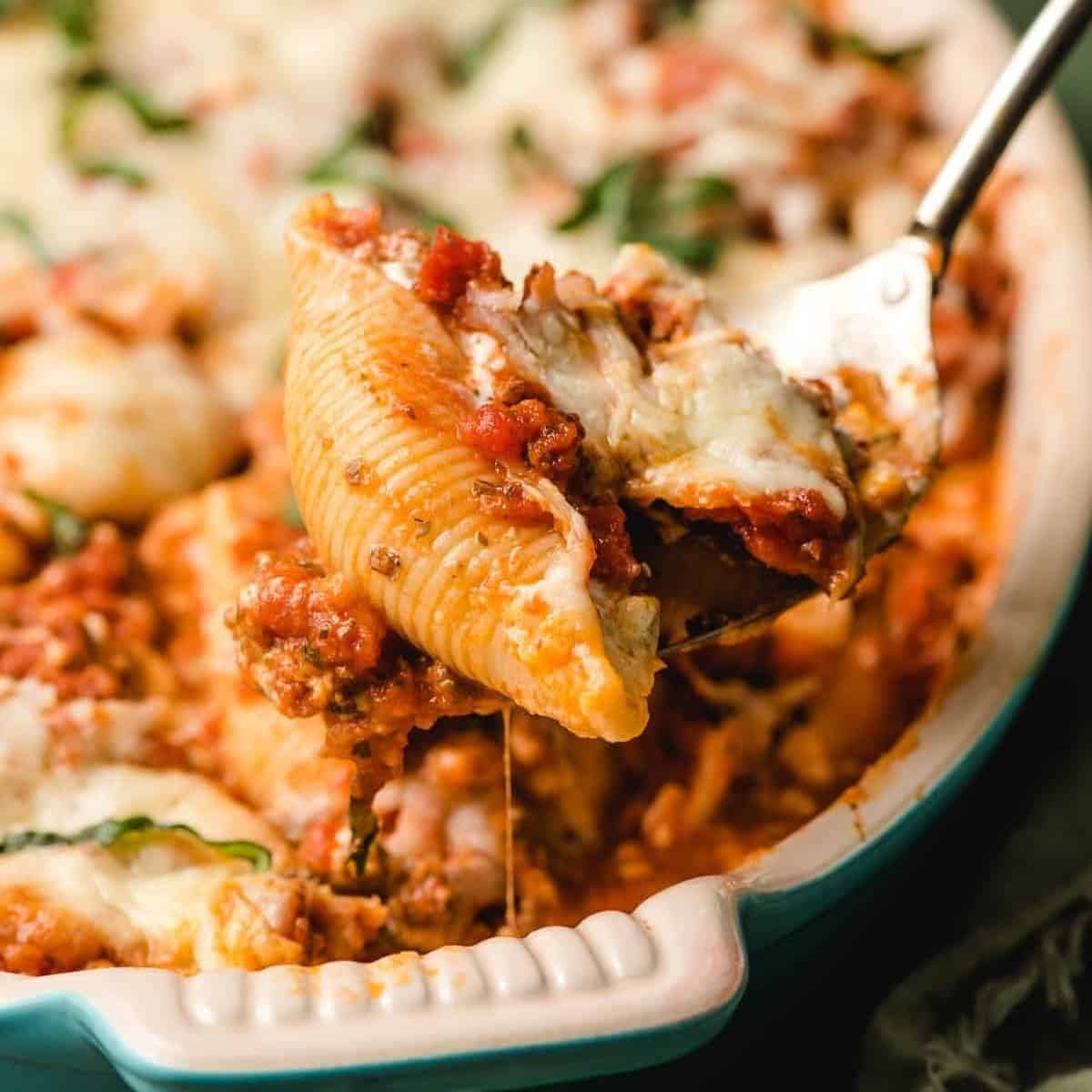 Stuffed Shells With Ground Beef