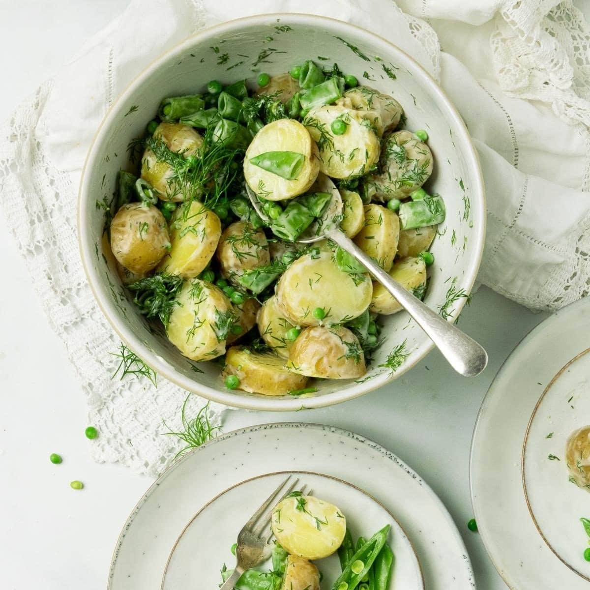 Summer Potato Pea Dill Salad