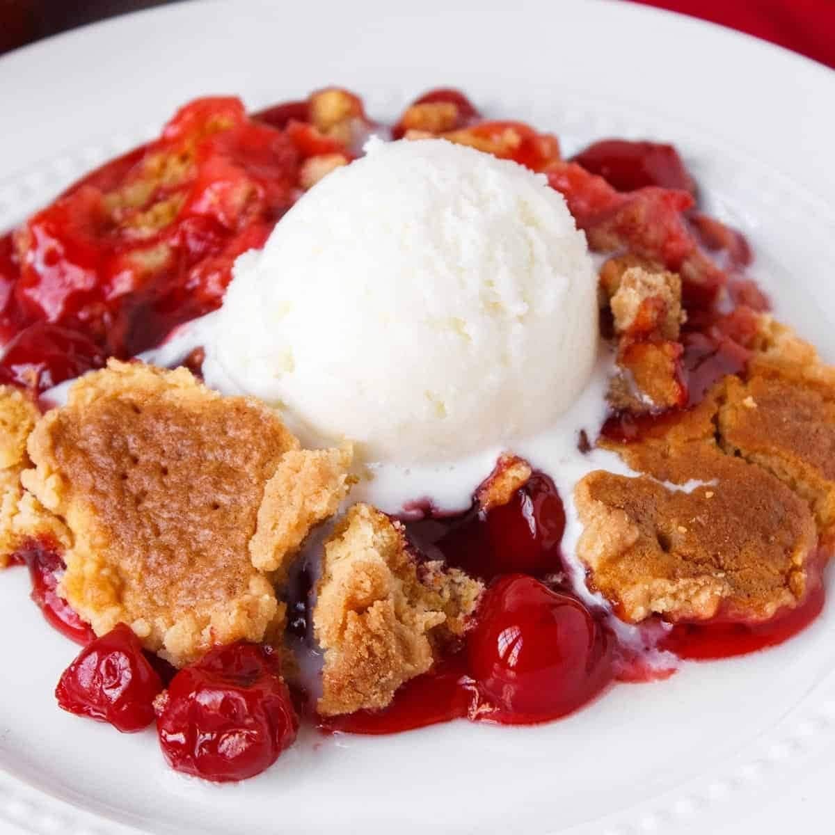3 Ingredient Cherry Dump Cake