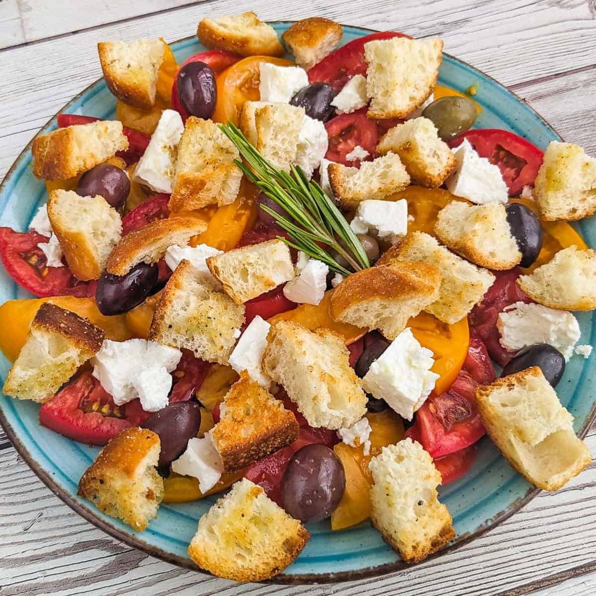 4 Ingredient Tomato Feta Salad