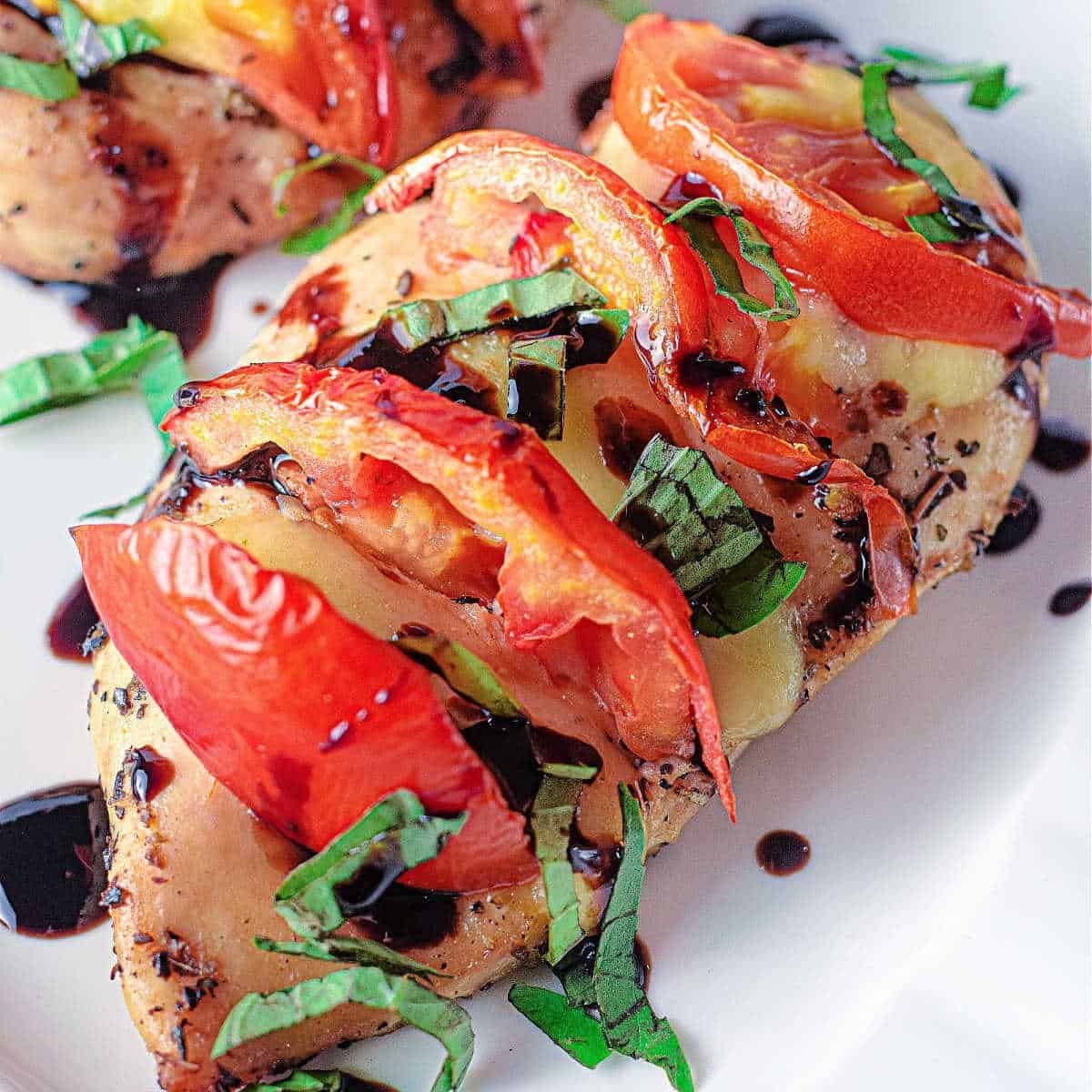 Air Fryer Caprese Chicken