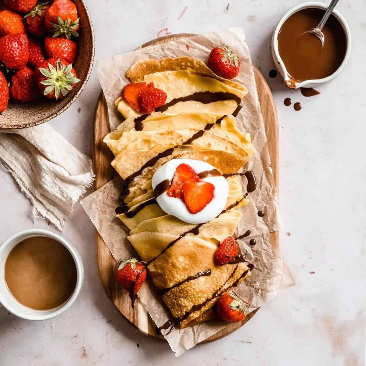 Almond Milk Crepes Dairy Free