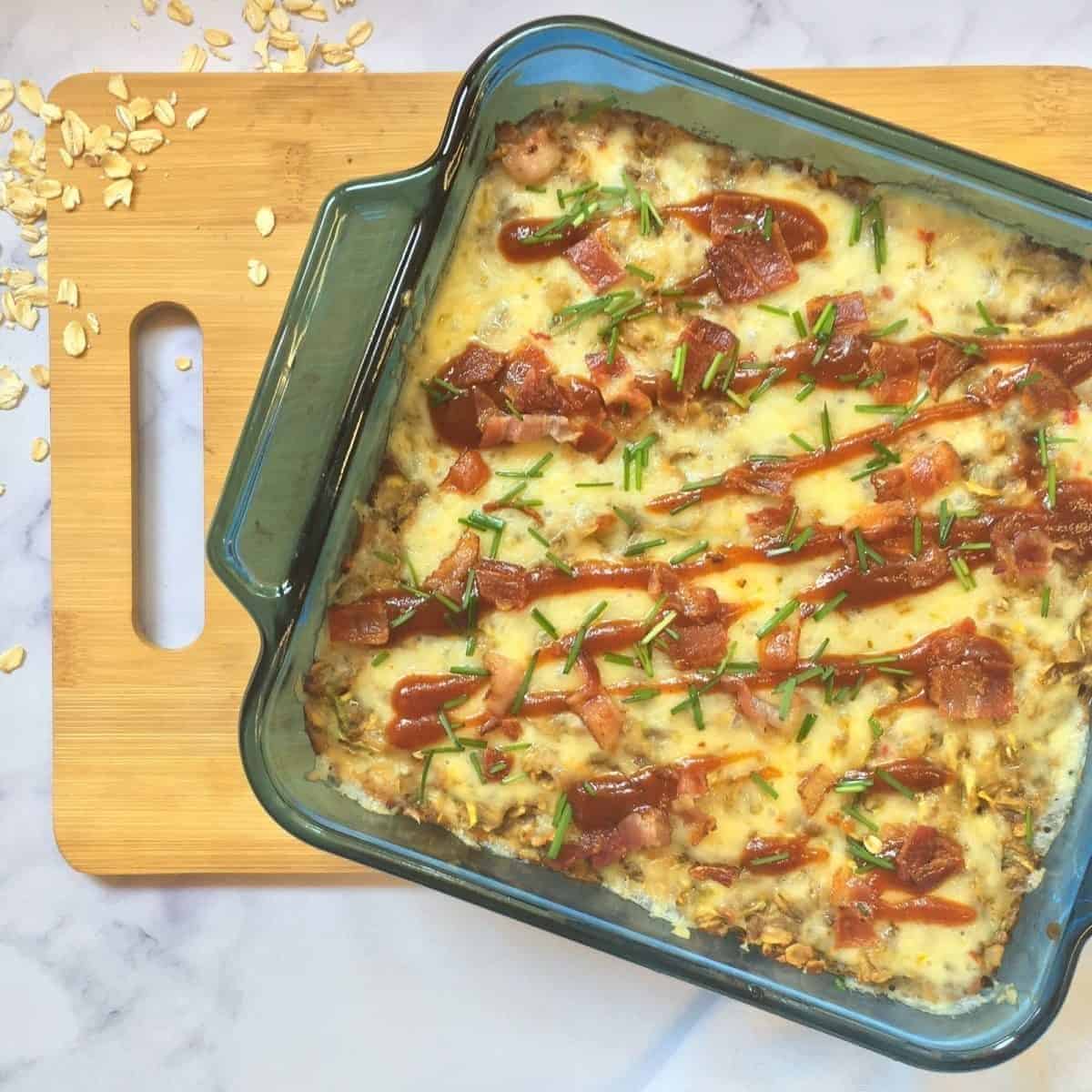 Baked Protein Oatmeal With A Secret Ingredient