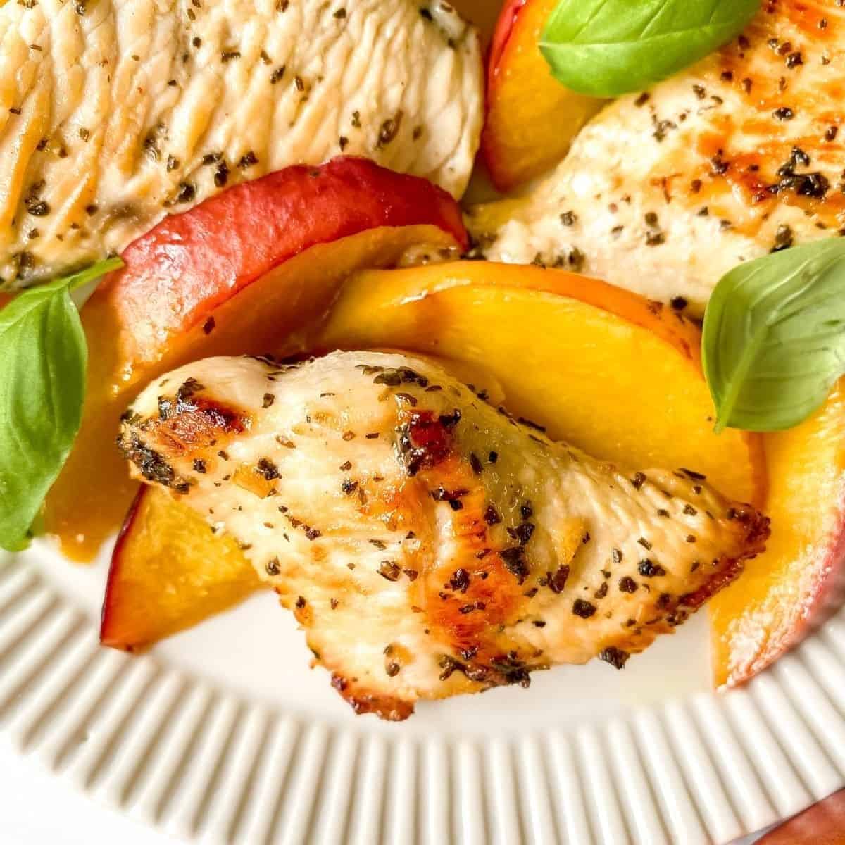 Basil Chicken Nectarine Basil Chicken Nectarine