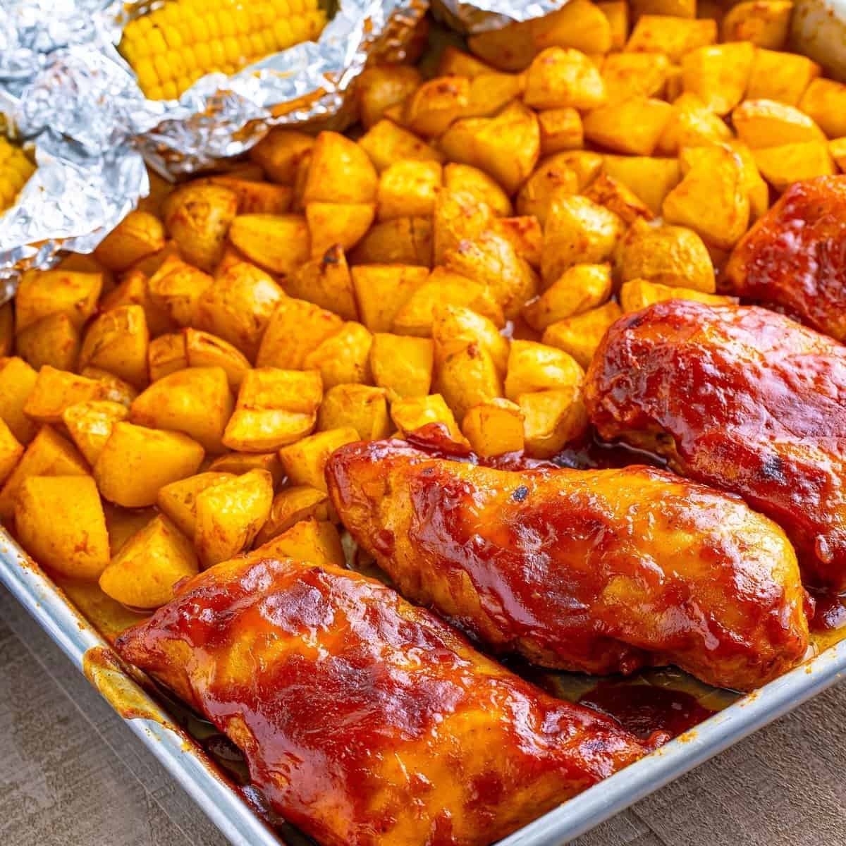 Bbq Chicken Sheet Pan Meal