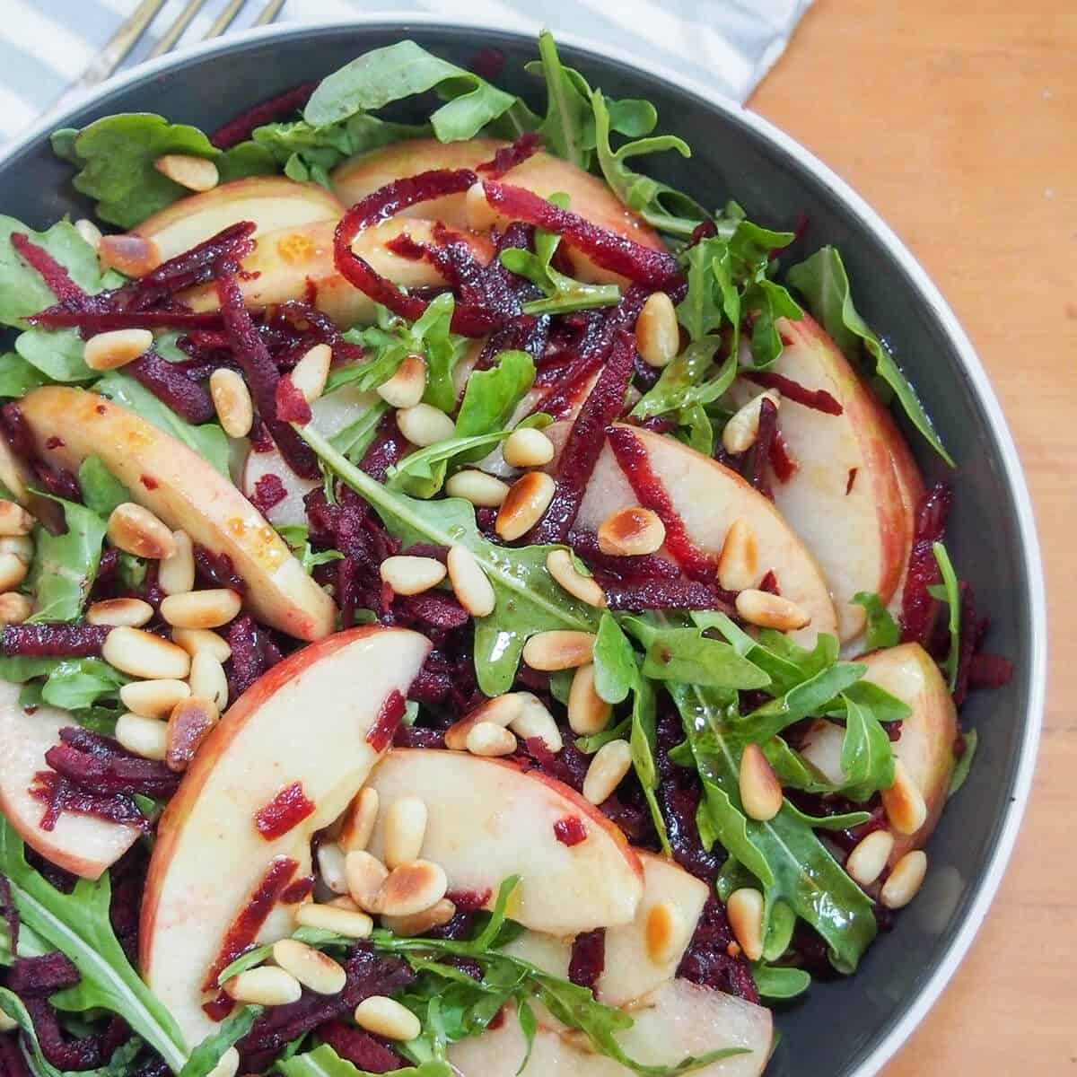 Beet Apple Salad Maple Vinaigrette