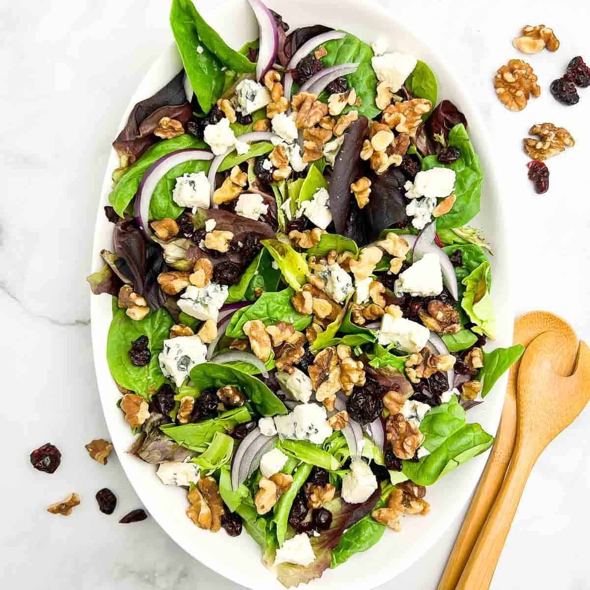 Blue Cheese Walnut Salad Cranberries