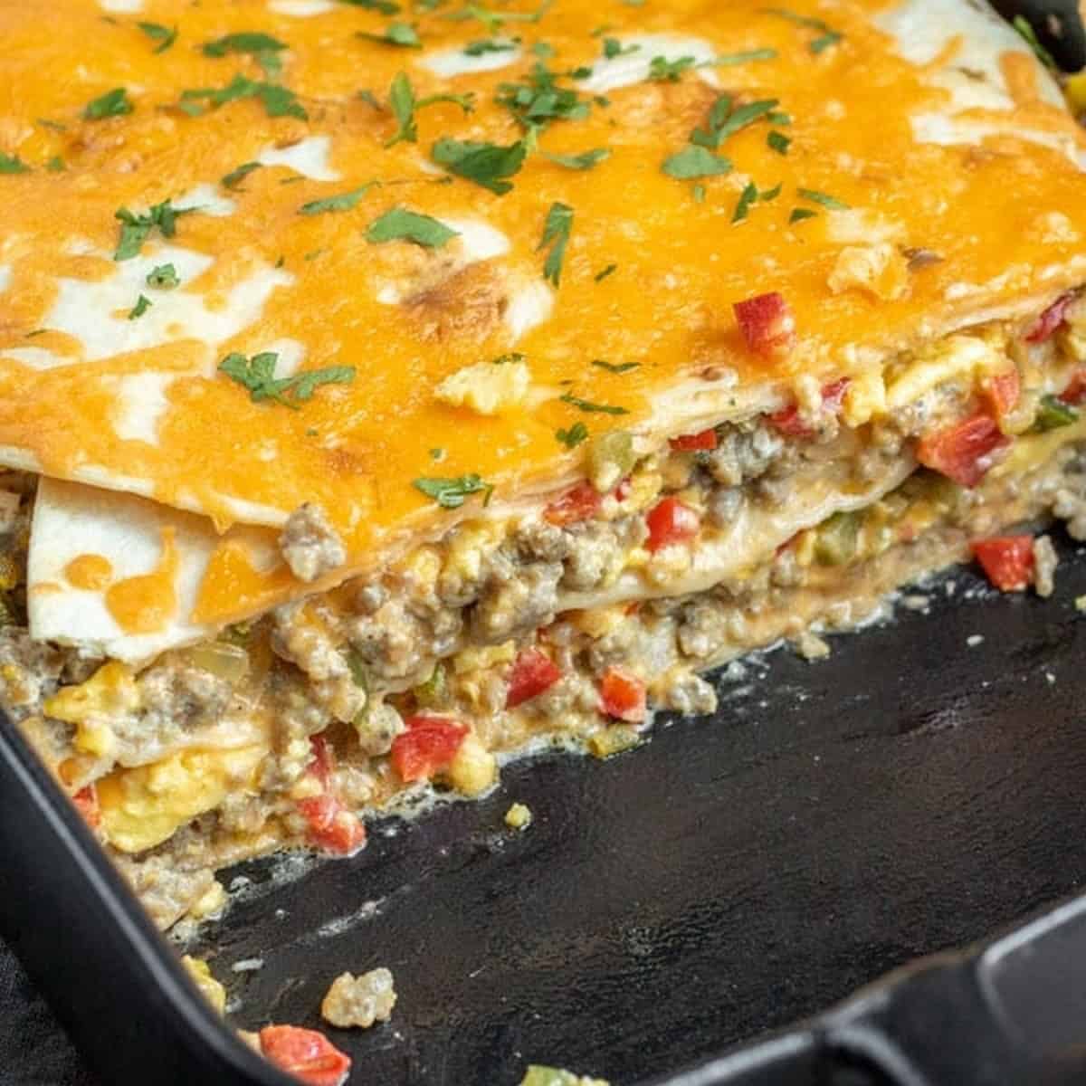 Breakfast Burrito Casserole