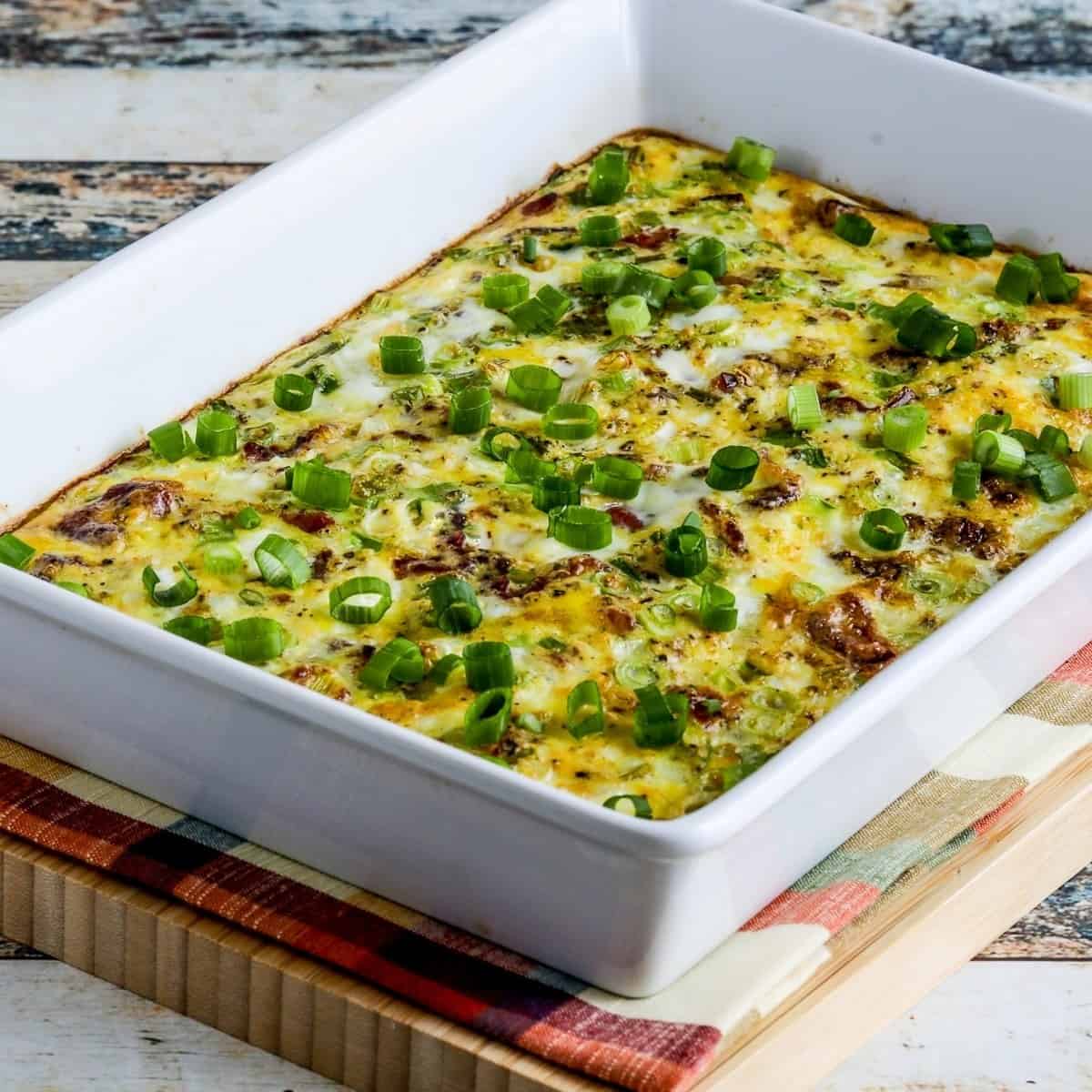 Breakfast Casserole Cottage Cheese Bacon Feta