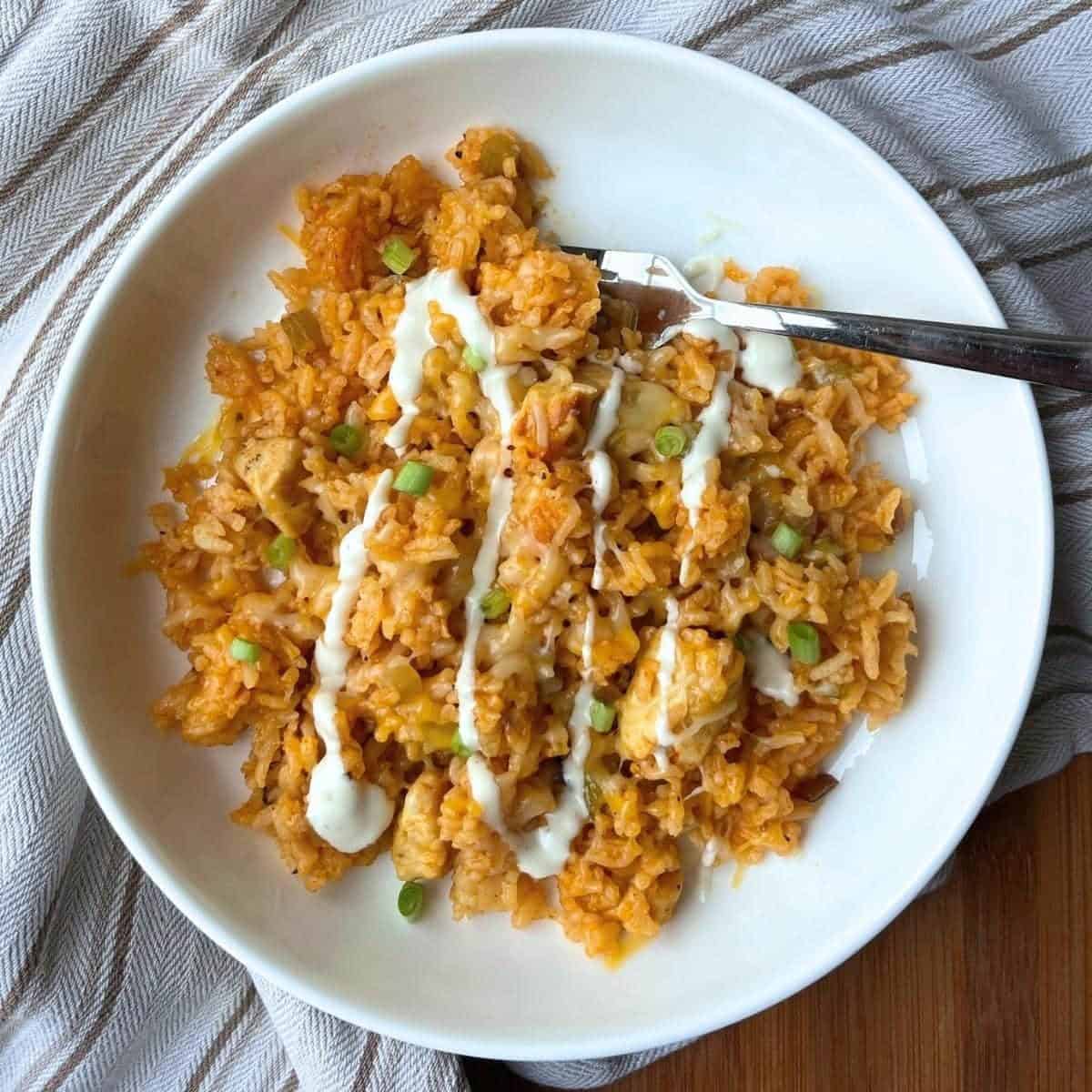 Buffalo Chicken Rice