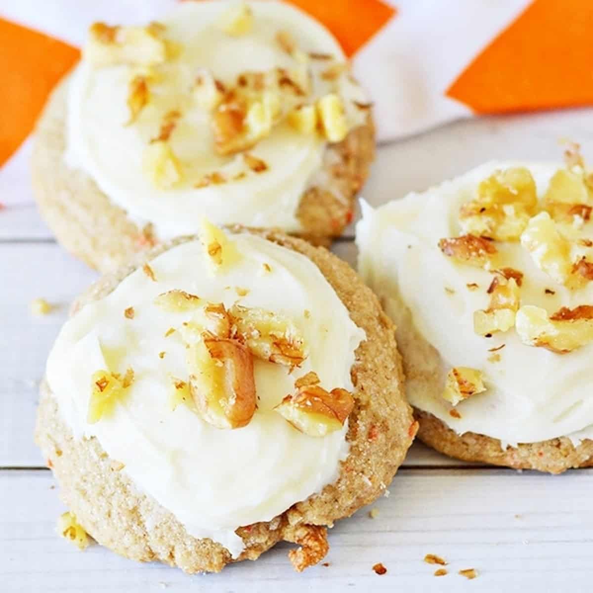 Carrot Cake Mix Cookies Recipe With Cream Cheese Frosting