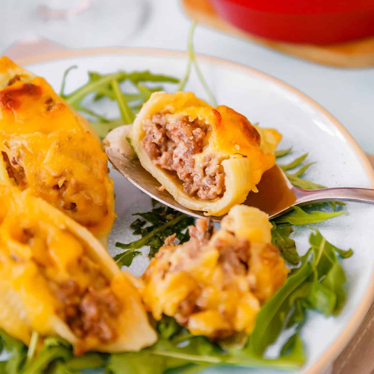 Cheeseburger Stuffed Shells