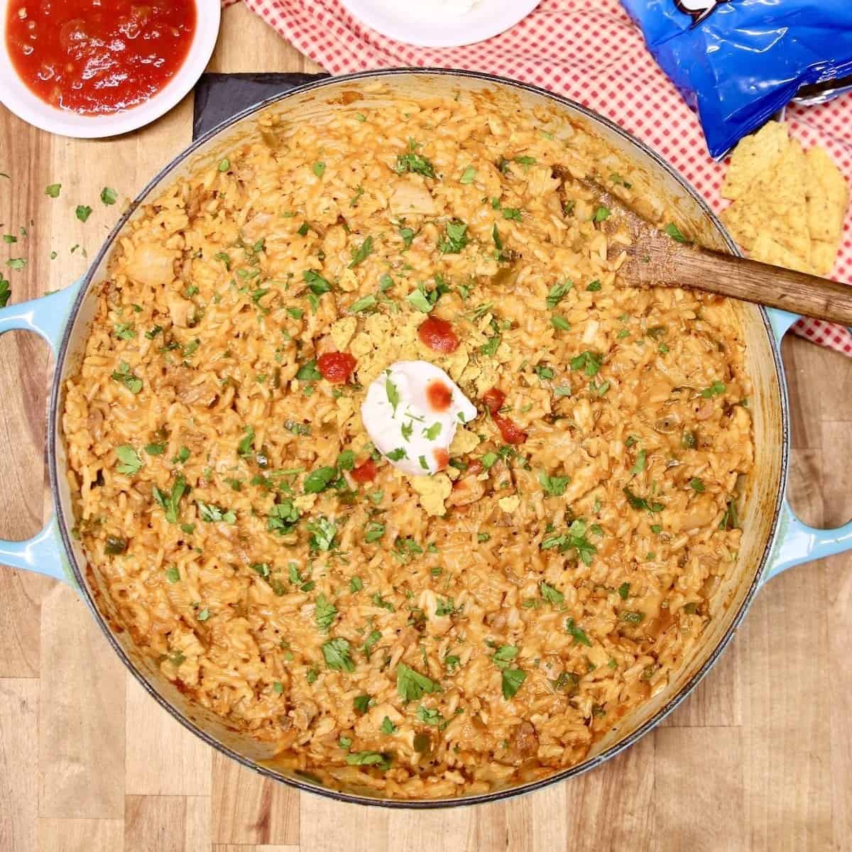 Cheesy Chicken Taco Rice