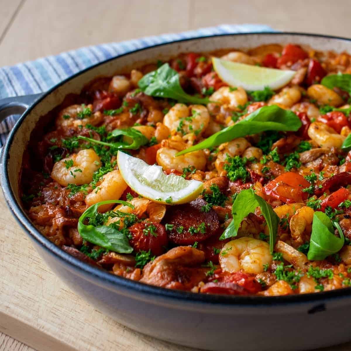 Chicken Prawn And Chorizo Paella Chicken Prawn And Chorizo Paella