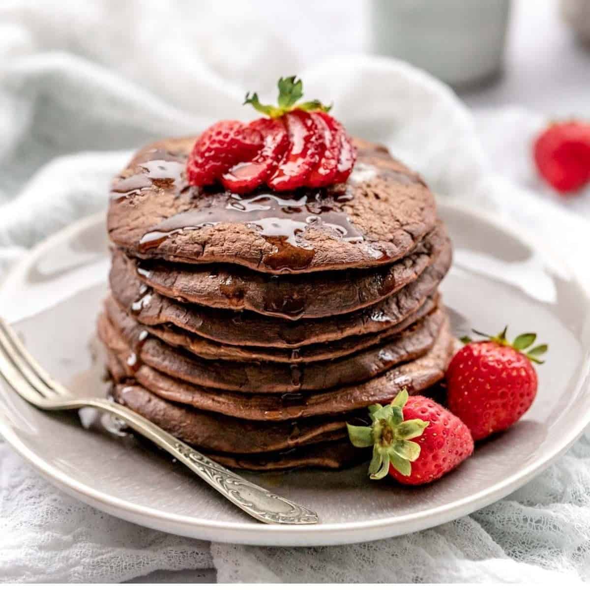 Chocolate Protein Pancakes