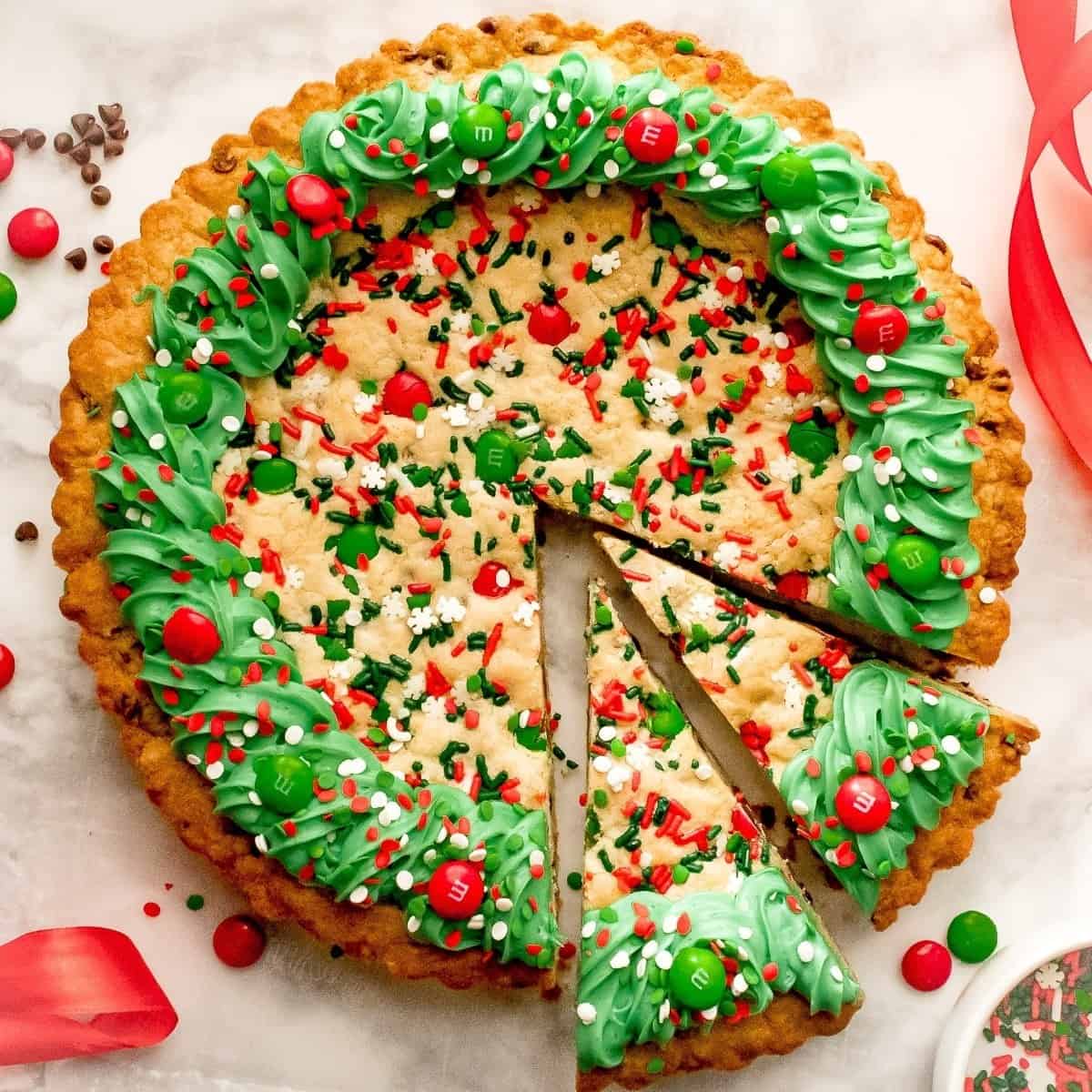 Christmas Cookie Cake Christmas Cookie Cake