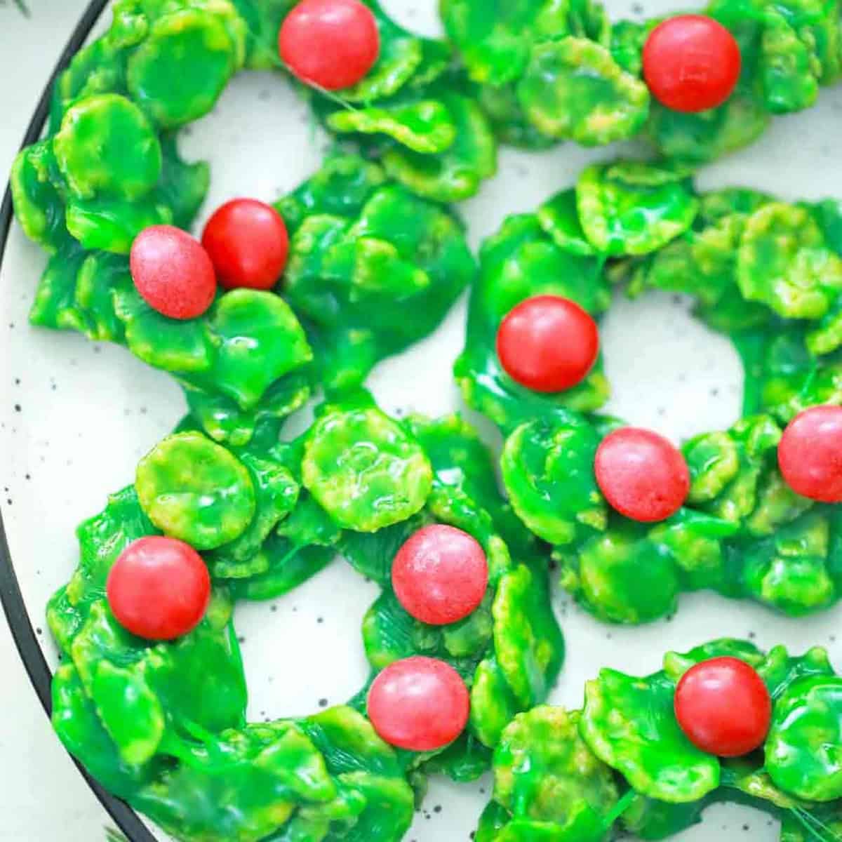 Christmas Wreath Cookies Christmas Wreath Cookies