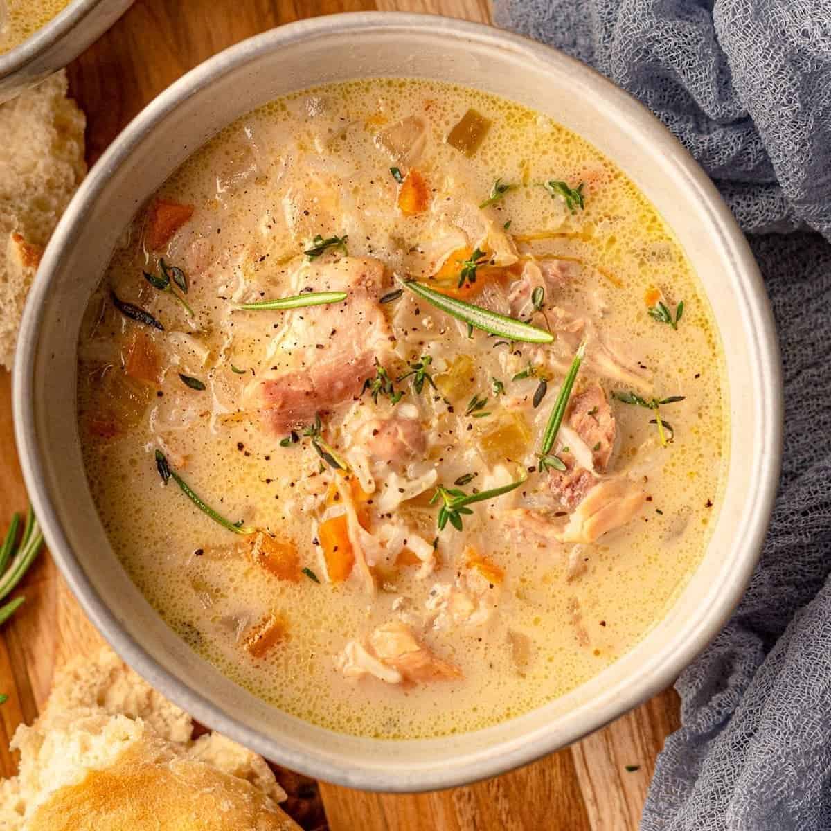 Creamy Chicken And Rice Soup