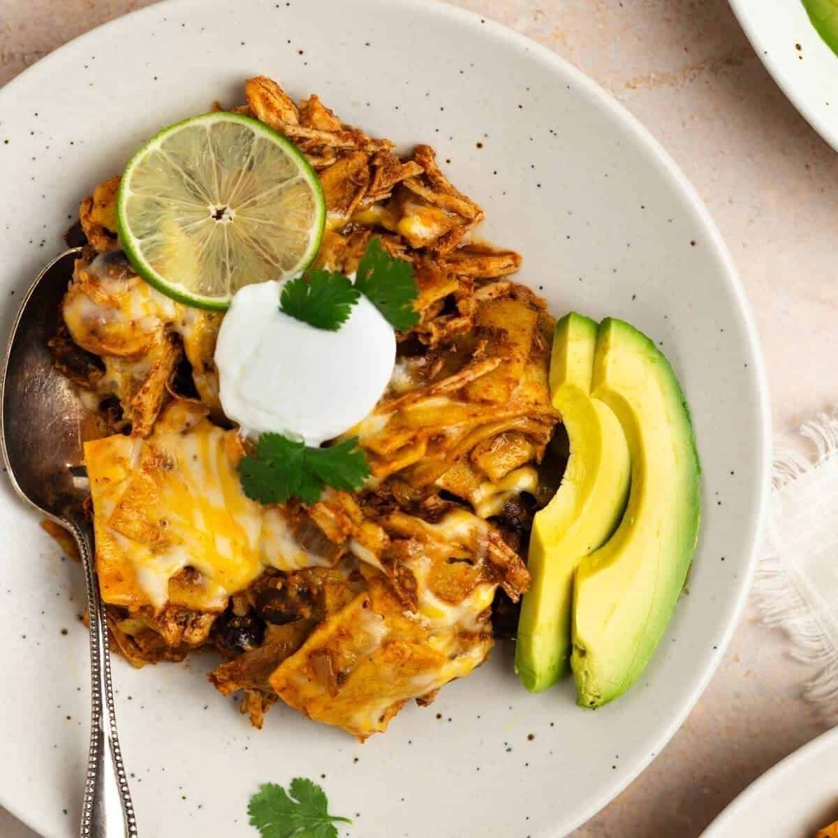 Crockpot Chicken Enchilada Casserole Crockpot Chicken Enchilada Casserole