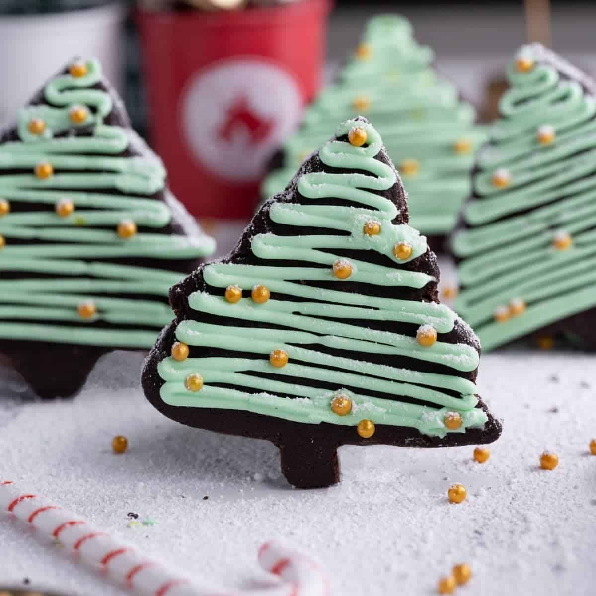Cute Easy Chocolate Peppermint Christmas Cookies Cute Easy Chocolate Peppermint Christmas Cookies