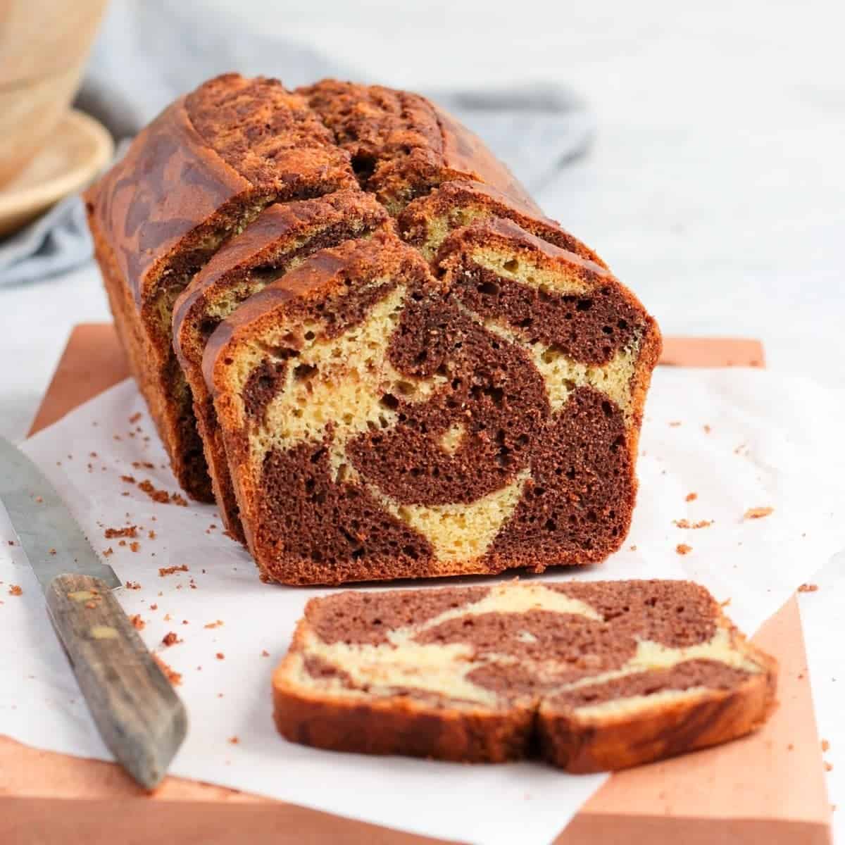 Easy Marble Loaf Cake