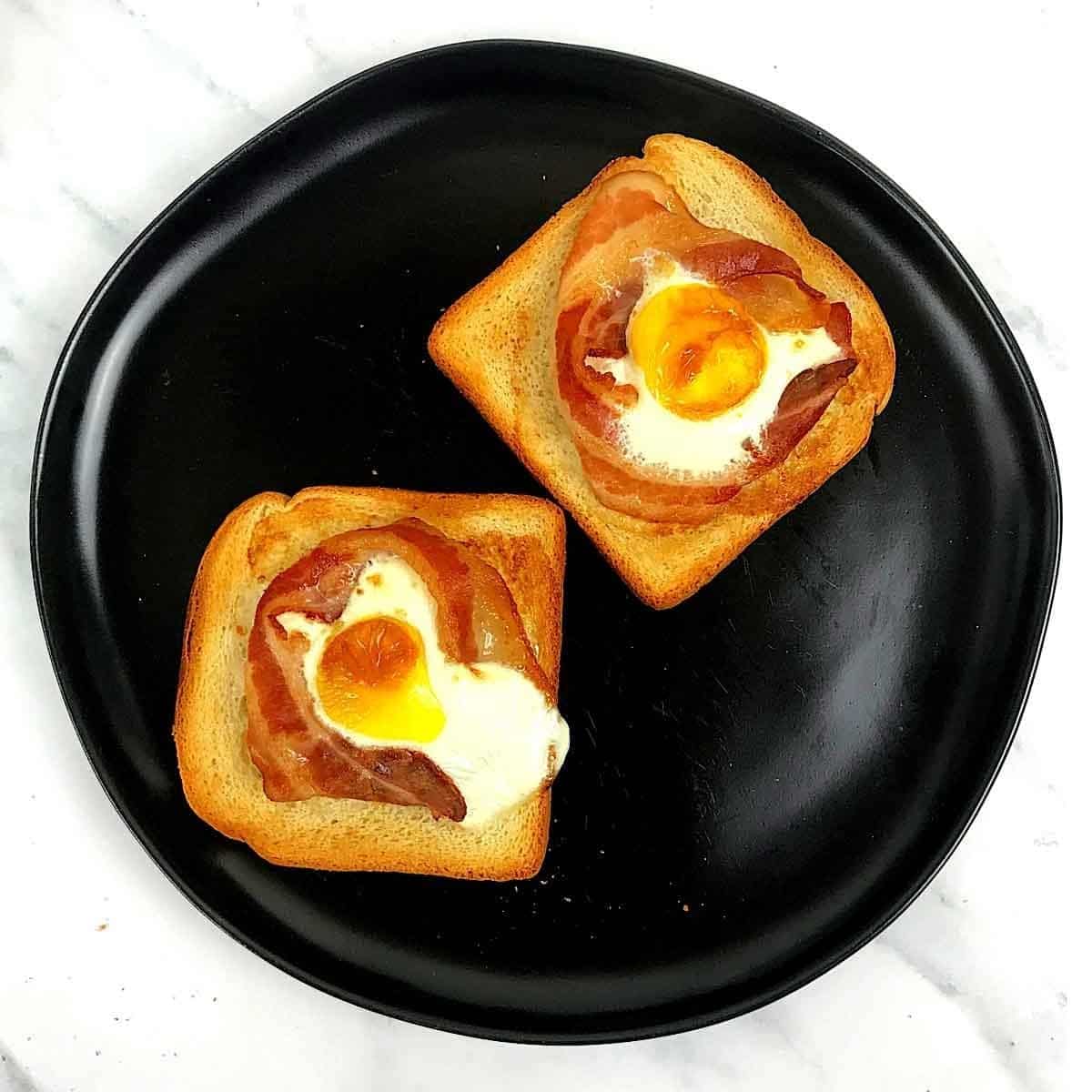 Eggs Bacon And Toast In Air Fryer