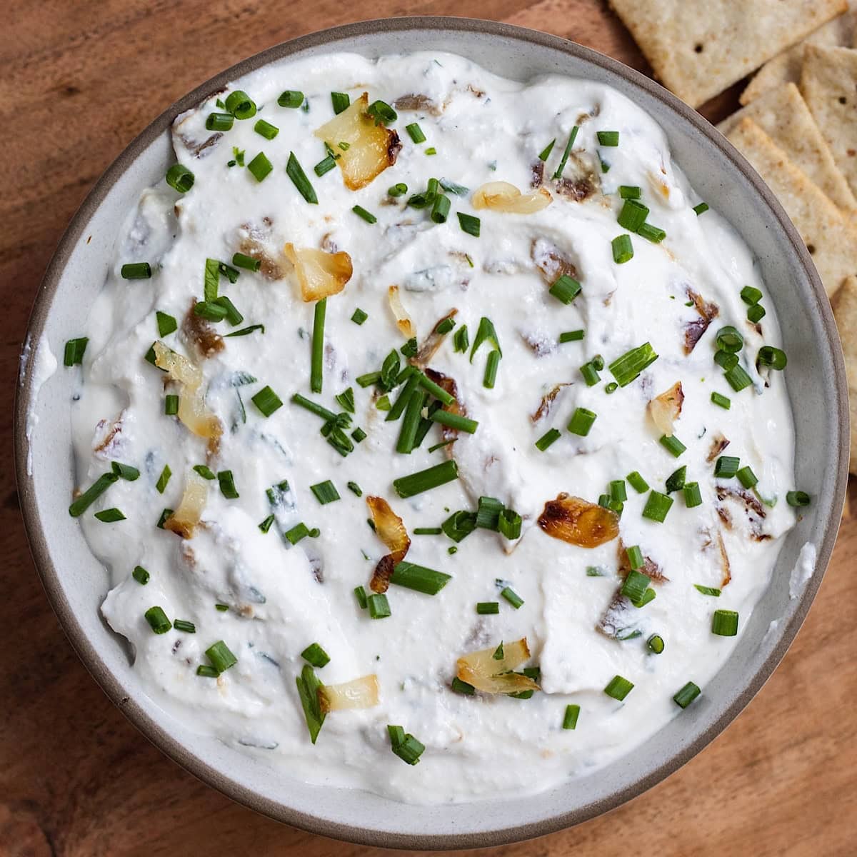 French Onion Cottage Cheese Dip Gluten Free High Protein