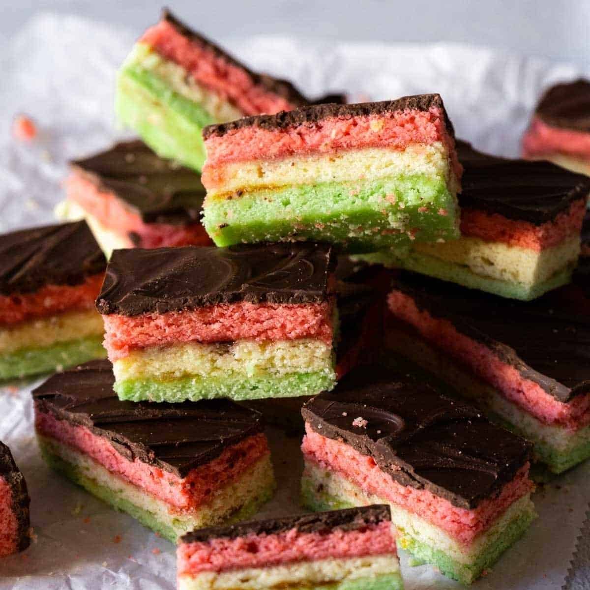 Gluten Free Rainbow Cookies Gluten Free Rainbow Cookies