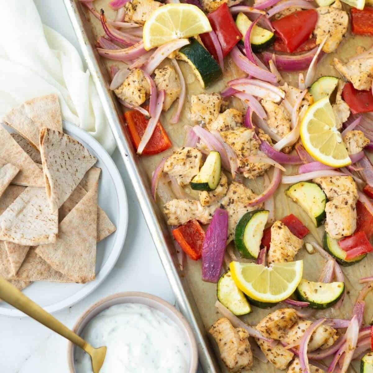 Greek Chicken Sheet Pan