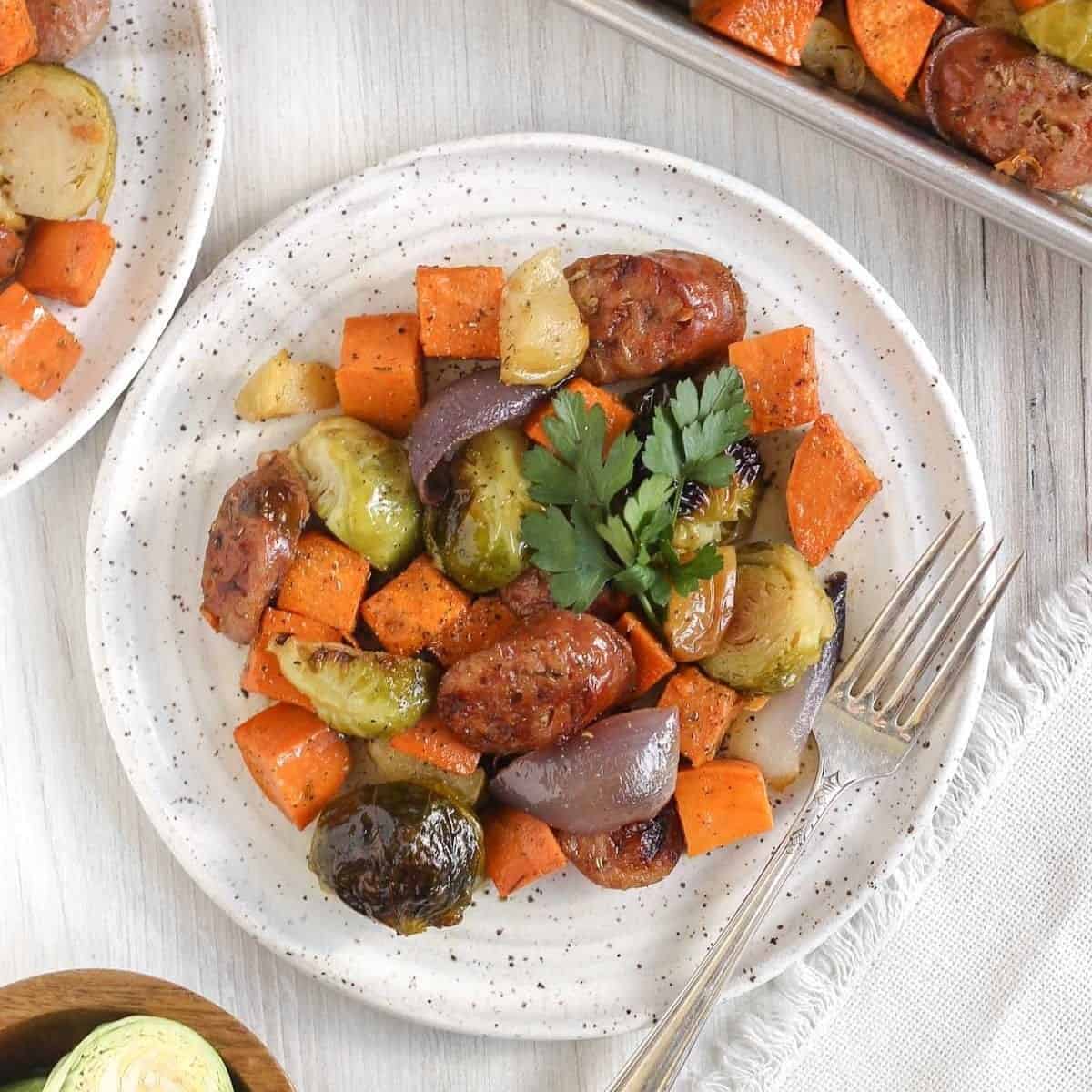Harvest Chicken Sausage Sheet Pan