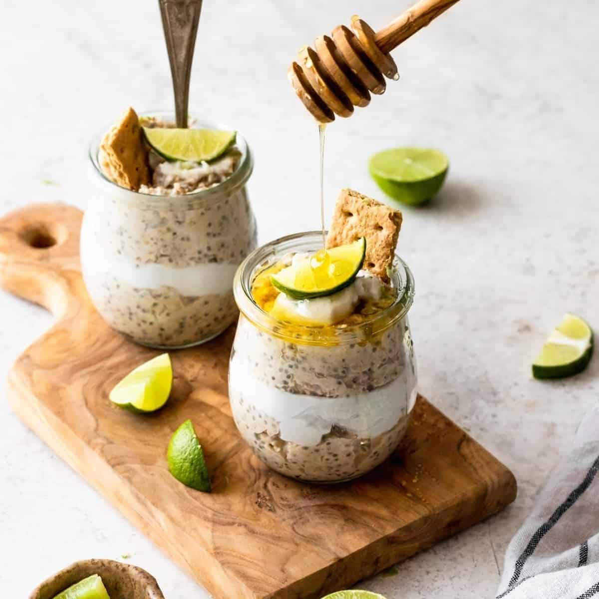 High Protein Key Lime Overnight Oats