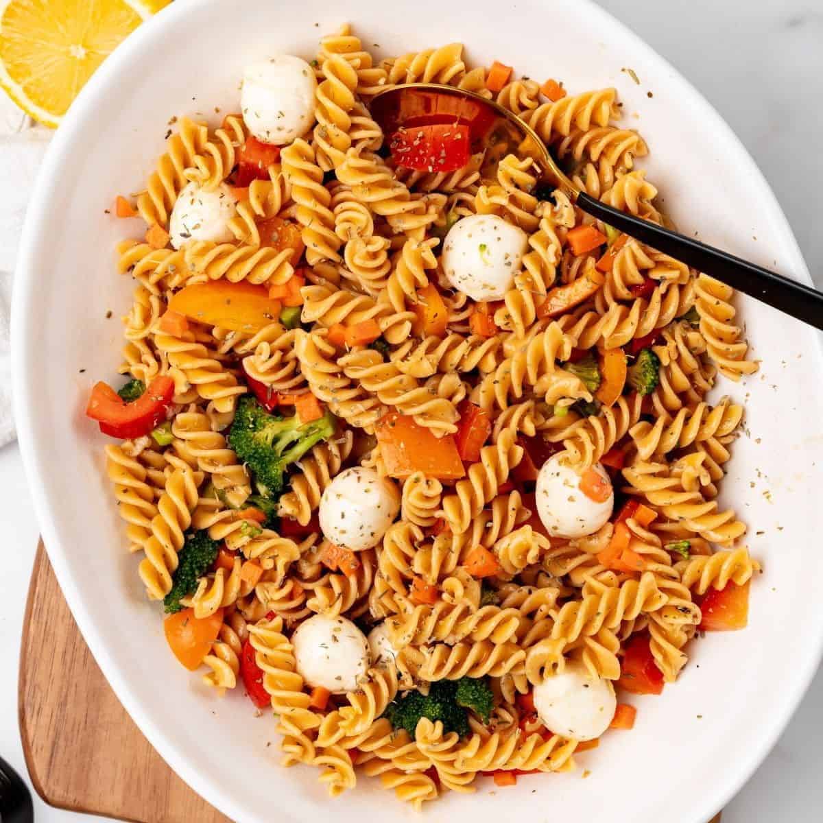High Protein Pasta Salad