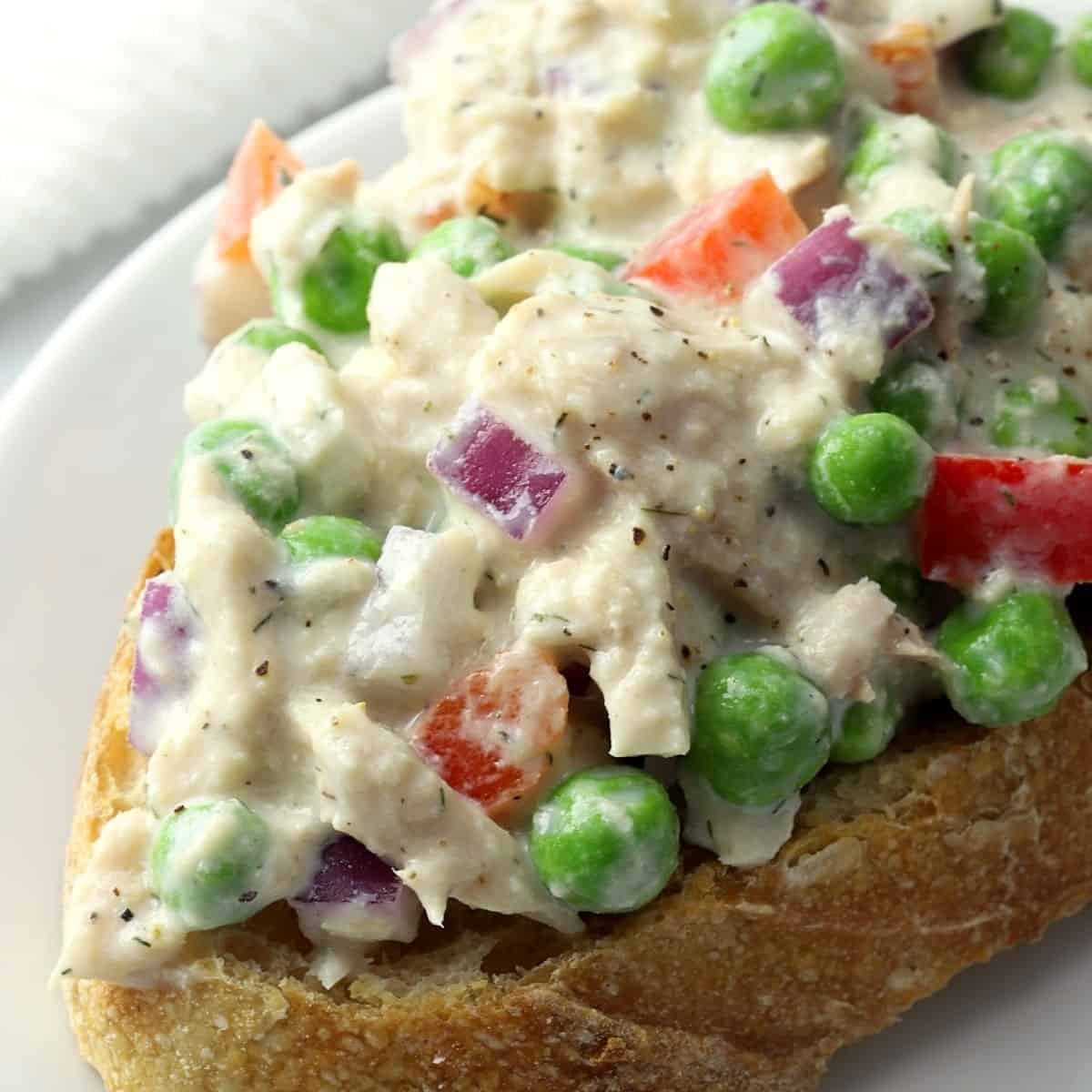 High Protein Sweet Pea And Dill Tuna Salad
