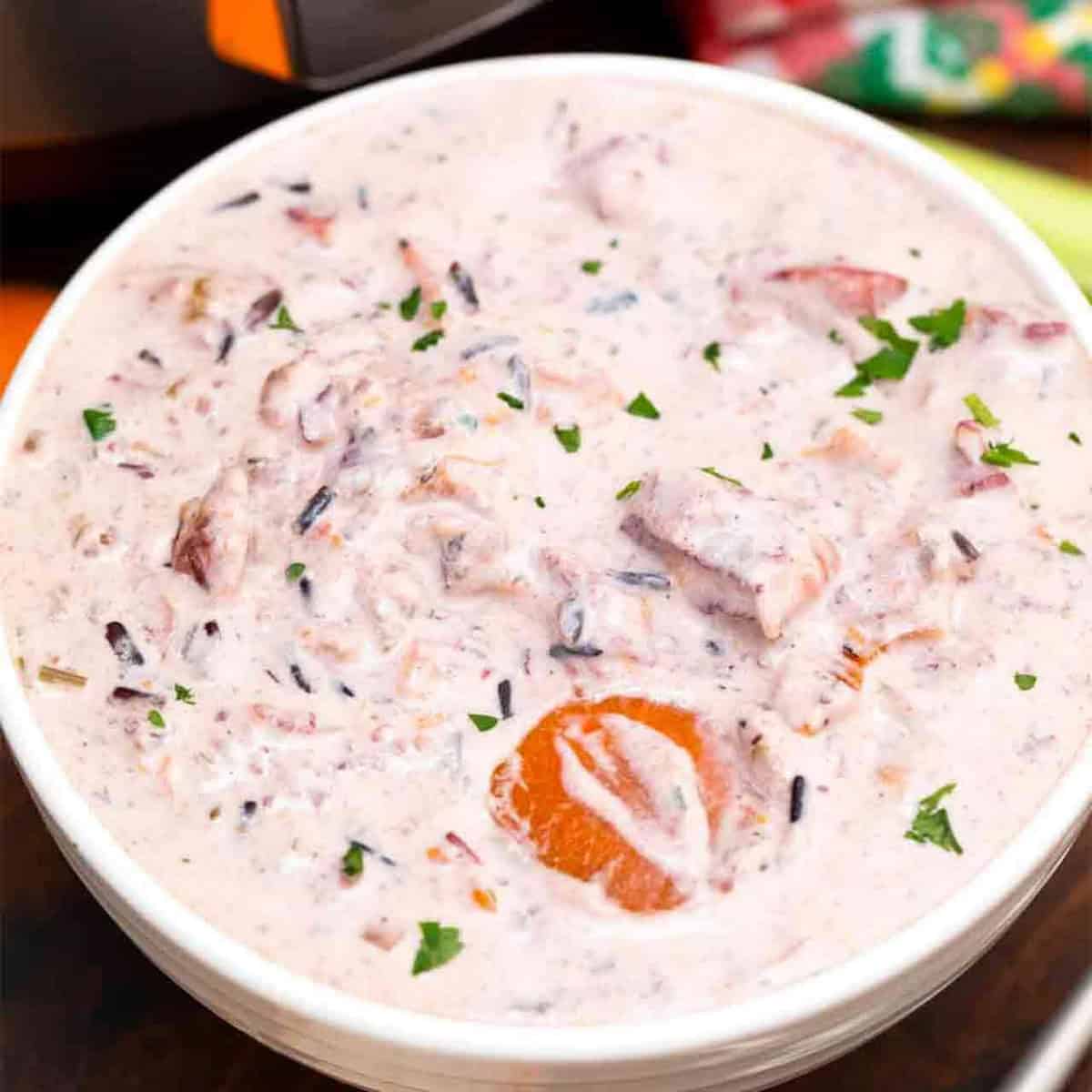 Instant Pot Chicken And Wild Rice Soup