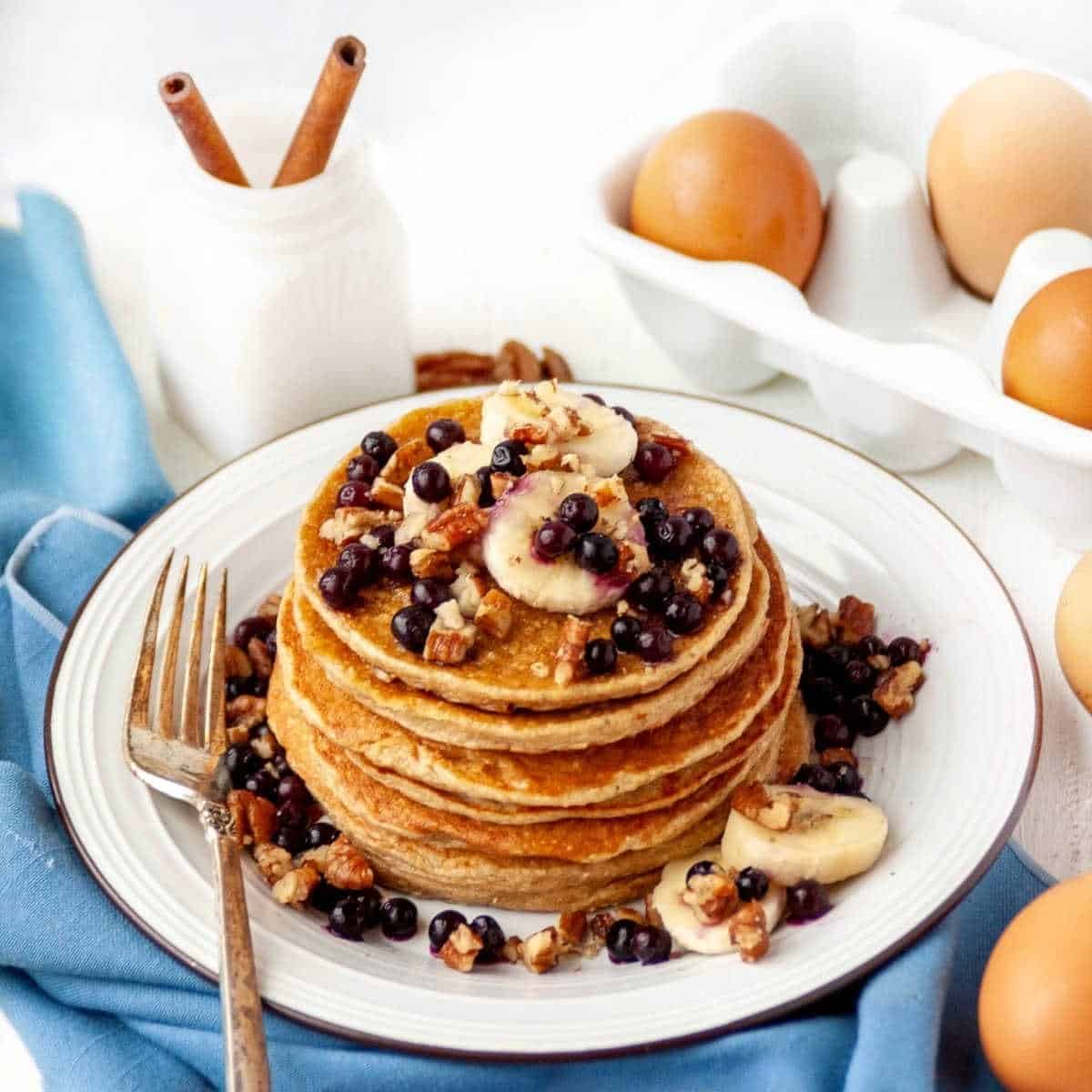 Oatmeal Cottage Cheese Blender Pancakes