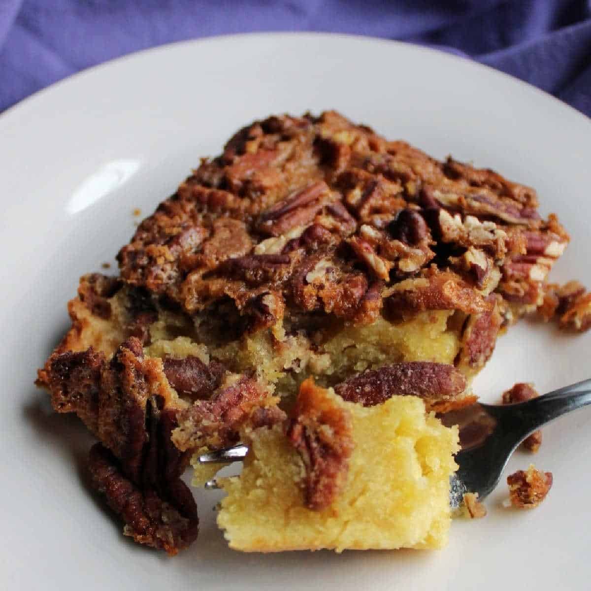 Old Fashioned Pecan Pudding Cake