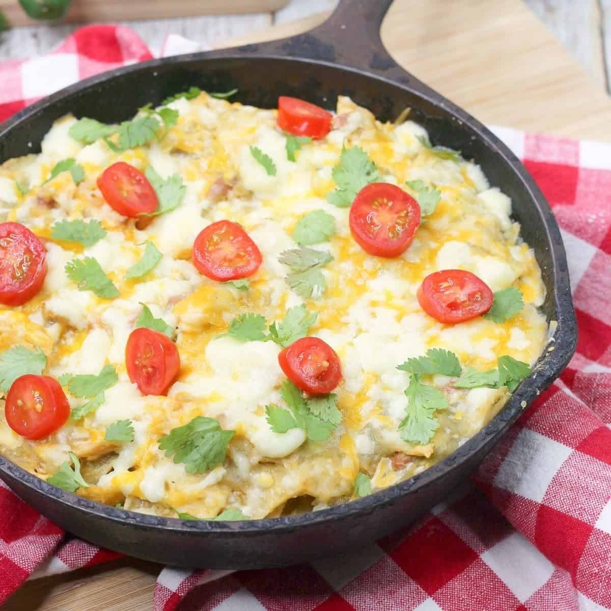 One Pot Chicken Verde Skillet