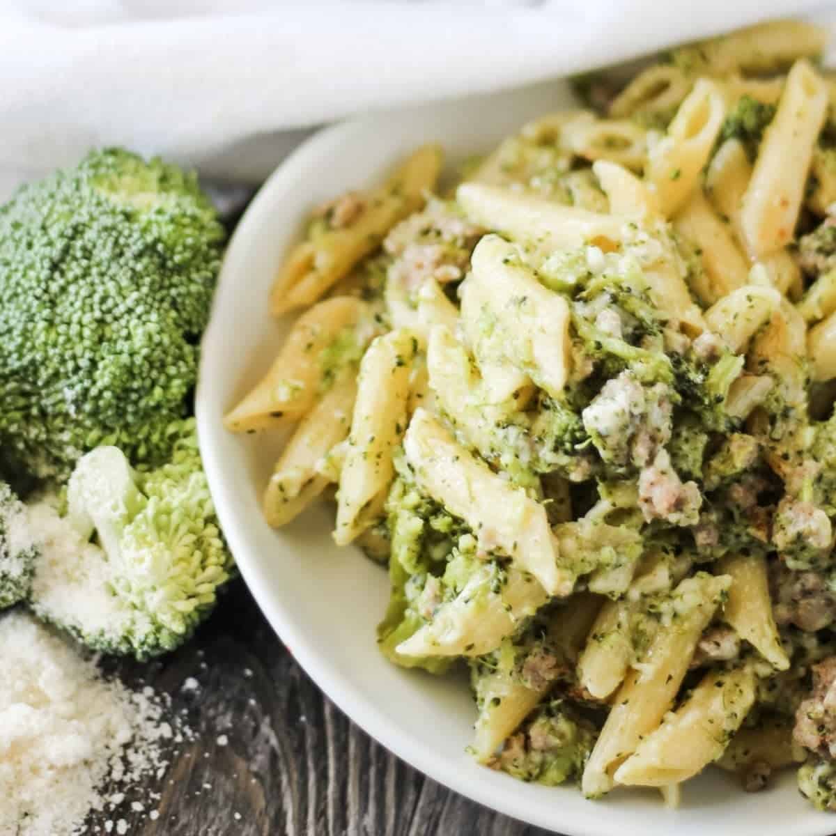One Pot Italian Sausage And Broccoli Pasta One Pot Italian Sausage And Broccoli Pasta