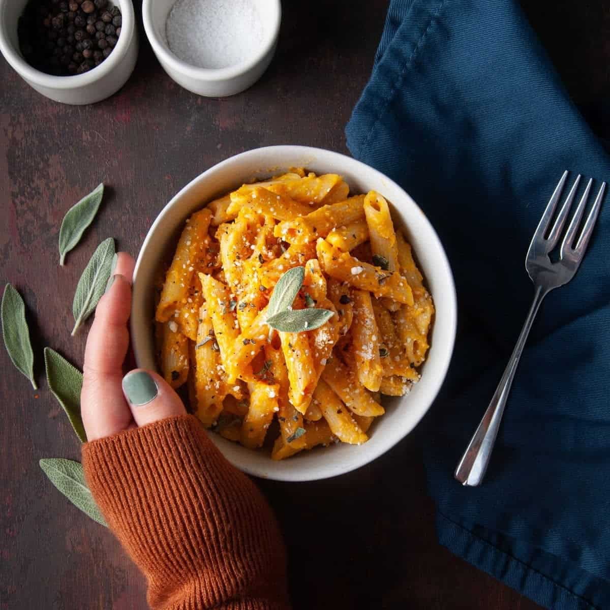 One Pot Pasta With Pumpkin Sauce