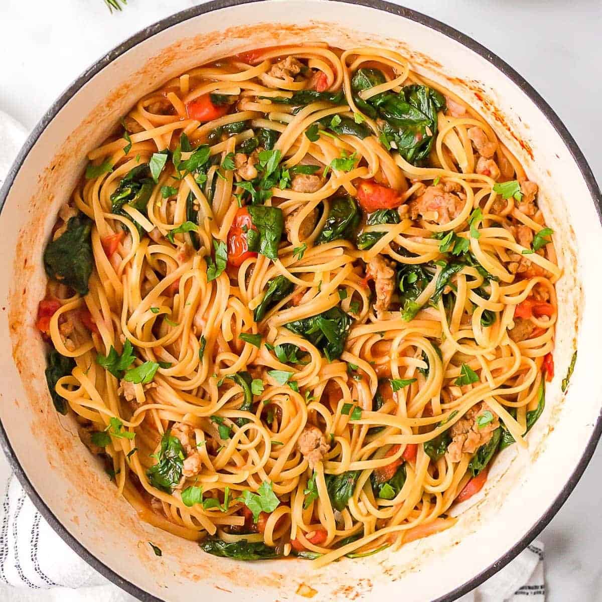 One Pot Sausage Pasta One Pot Sausage Pasta