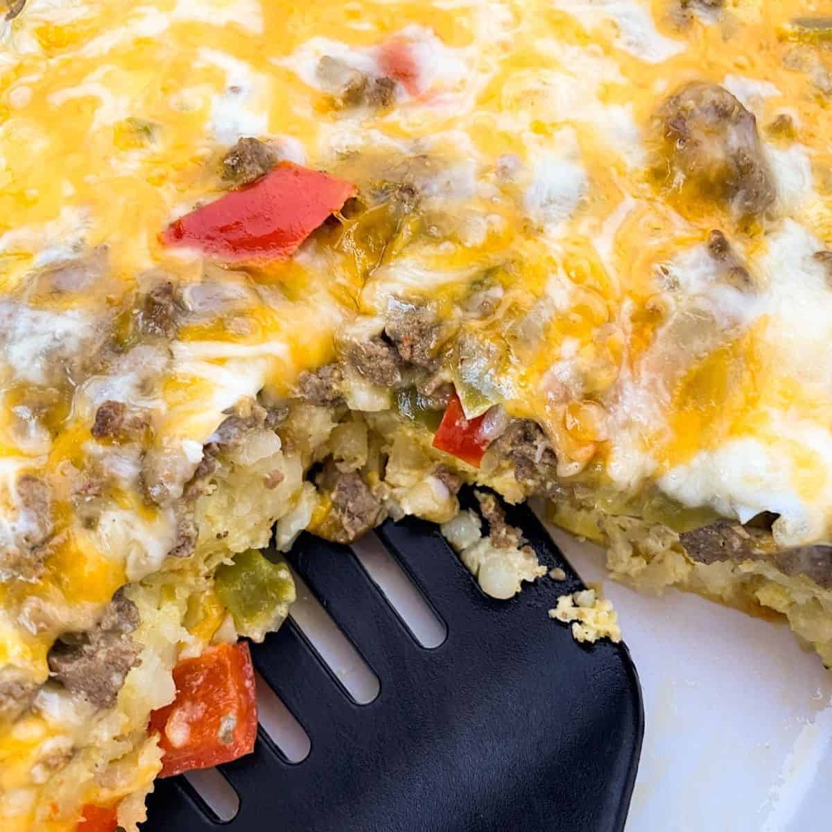Overnight Tater Tot Breakfast Casserole Make Ahead