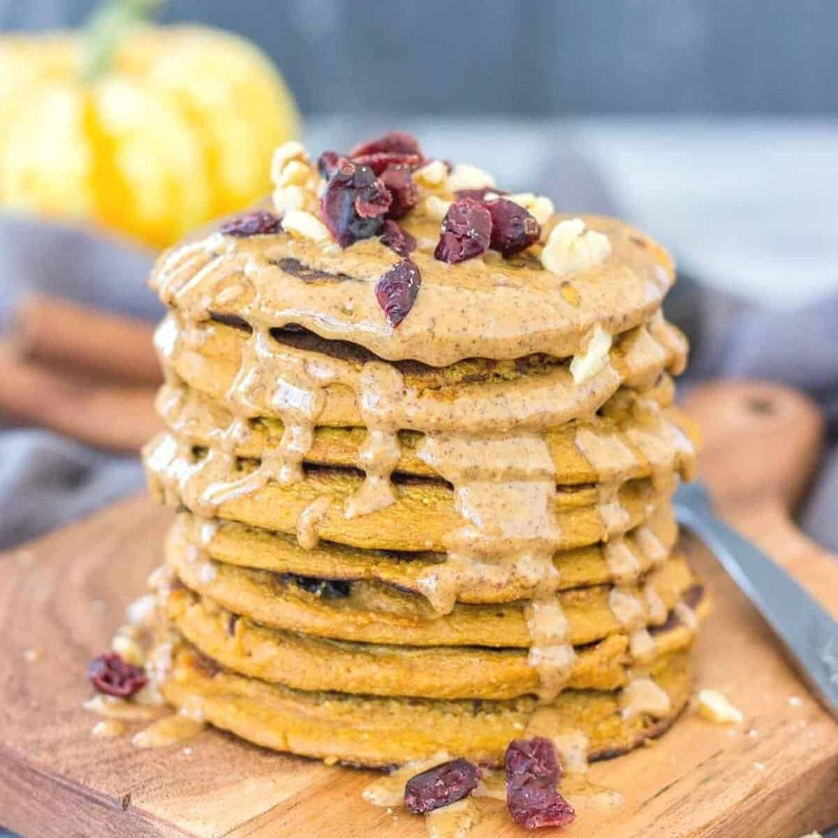 Pumpkin Oatmeal Pancakes