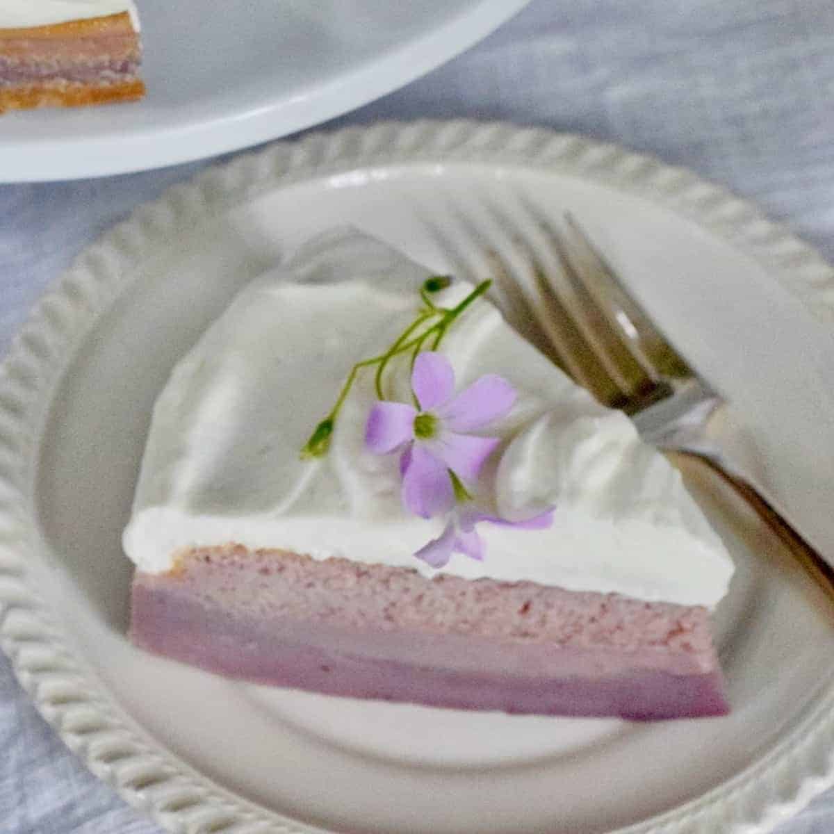 Purple Sweet Potato Magic Cake