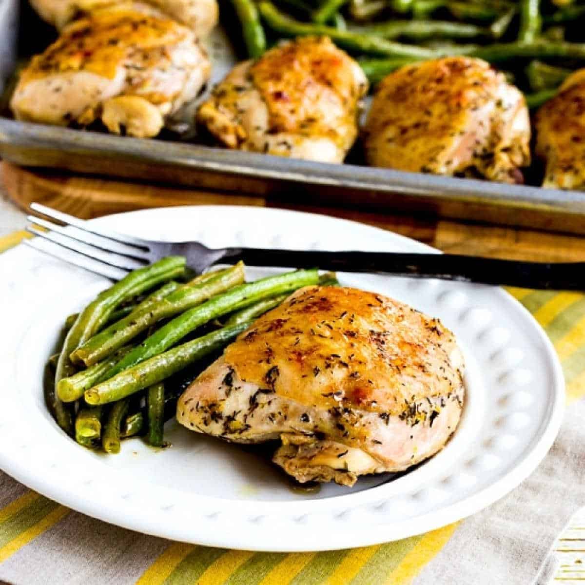 Roasted Lemon Chicken Green Beans Sheet Pan Meal