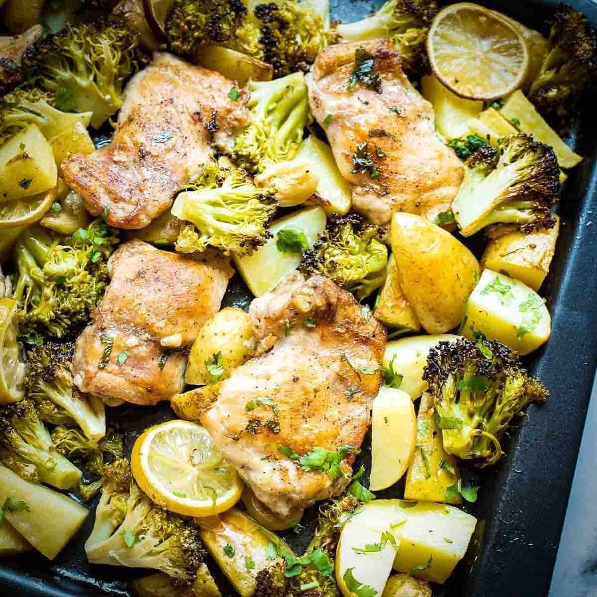 Sheet Pan Chicken Thighs