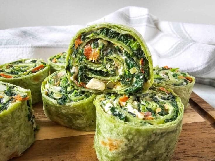 Spinach Dip Pinwheels