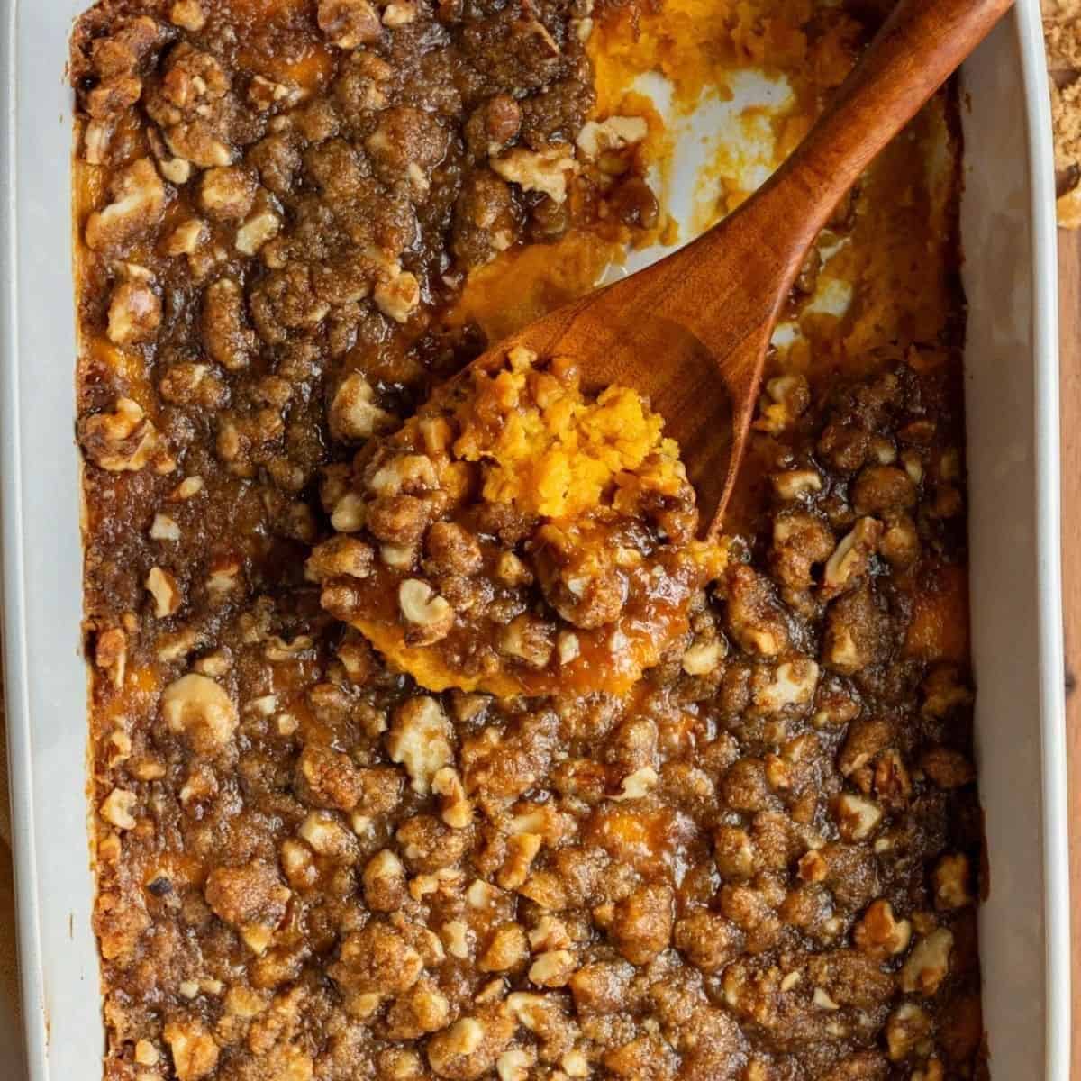 Sweet Potato Casserole With Walnuts
