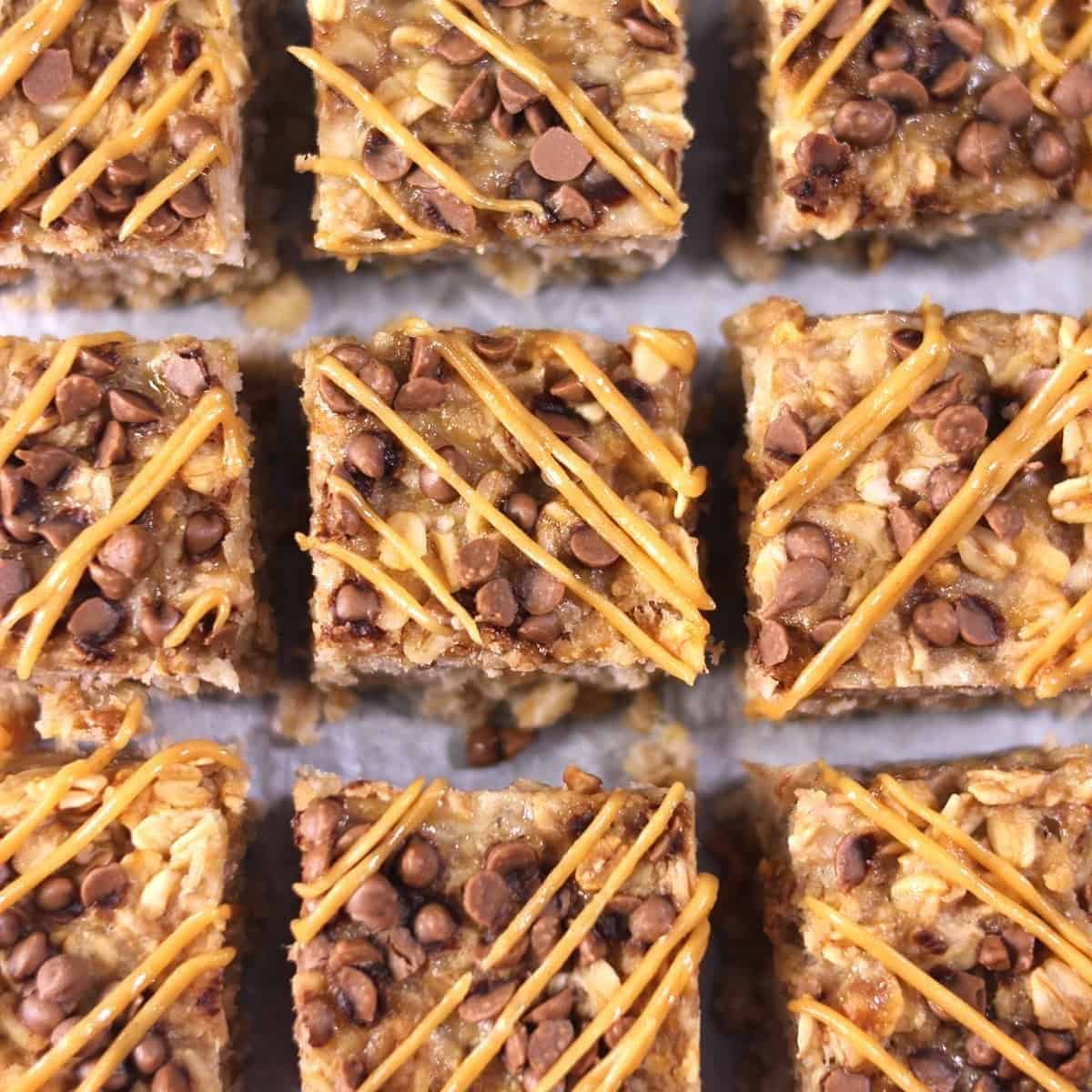 Banana Oatmeal Peanut Butter Breakfast Bars Banana Oatmeal Peanut Butter Breakfast Bars