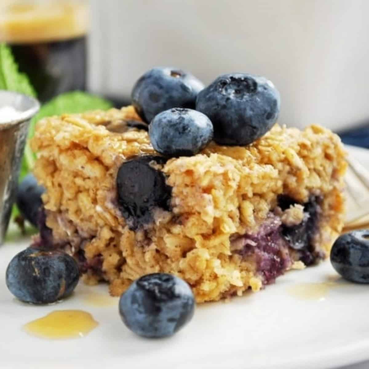 Blueberries And Creme Baked Oatmeal From The Greek Yogurt Diet